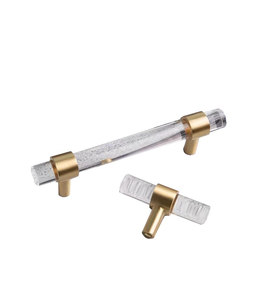 Morden Style Kitchen Cabinet Handle Acrylic Drawer Knobs And Pull Handles Wardrobe Brass Acrylic Handles