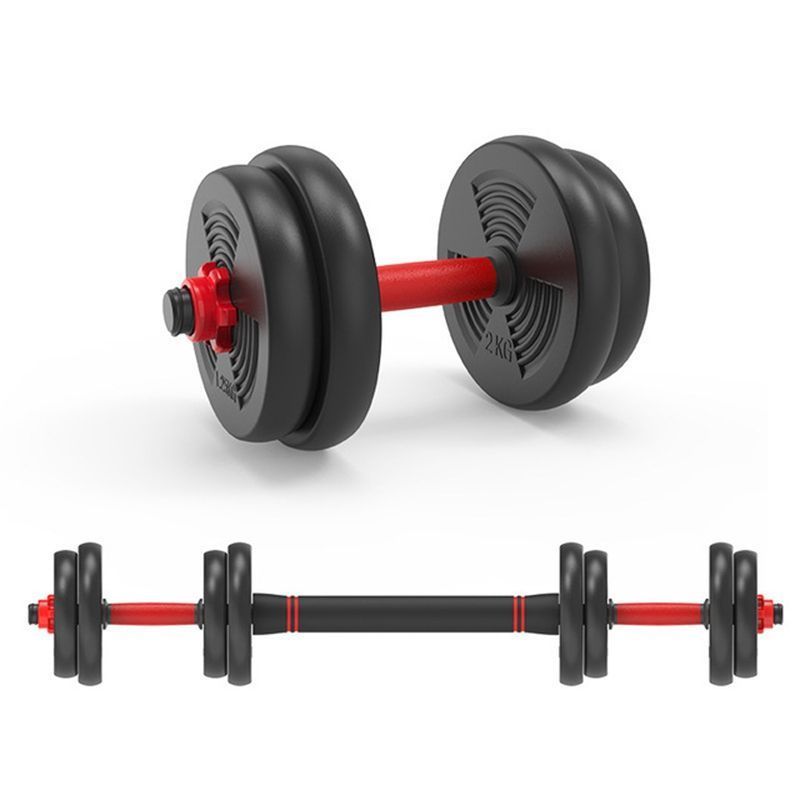 Professional Wholesale 40 Lb Long And Short Multi Choice Red And Black Color Barbell