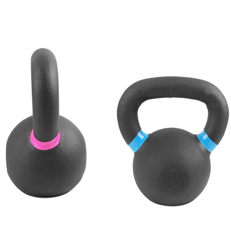 Customized 8kg 12kg Fitness Equipment Cast Iron Kettlebells For Sports Competitions