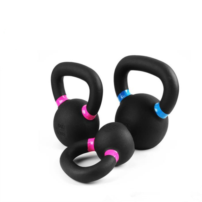 Customized 8kg 12kg Fitness Equipment Cast Iron Kettlebells For Sports Competitions