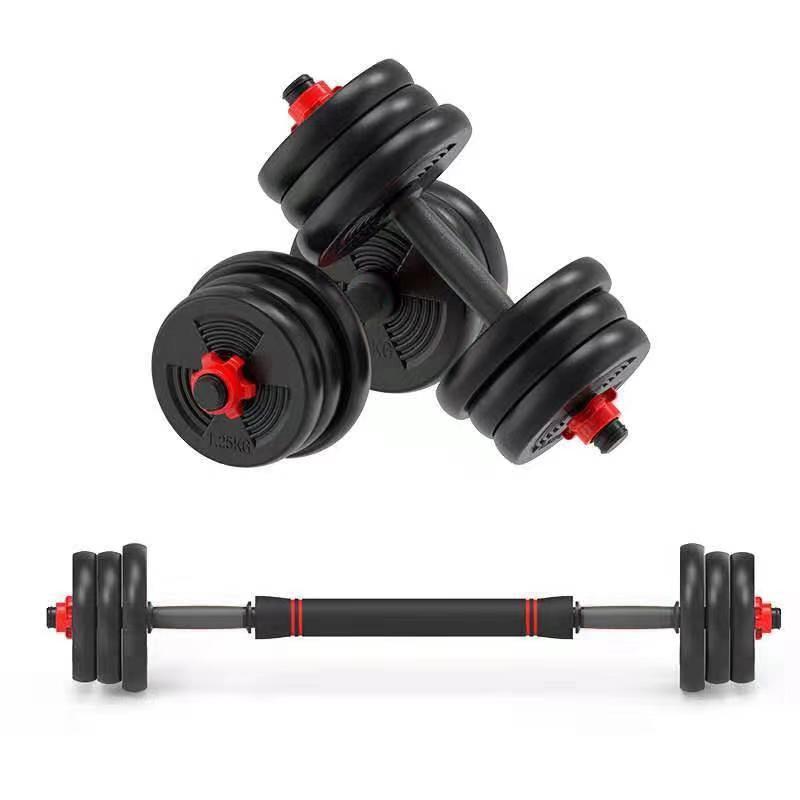 Professional Wholesale 40 Lb Long And Short Multi Choice Red And Black Color Barbell