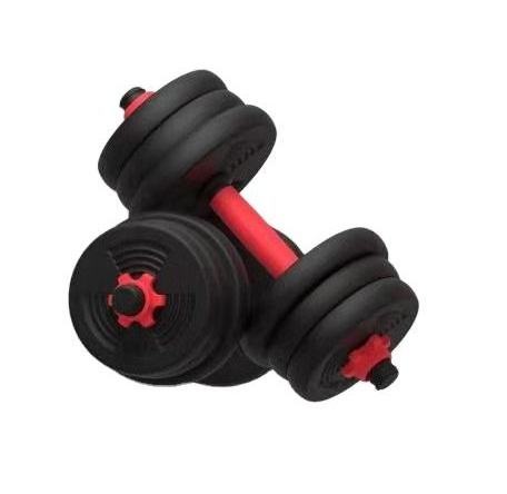 Professional Wholesale 40 Lb Long And Short Multi Choice Red And Black Color Barbell