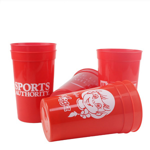 Customized Personalized Reusable Wedding Party Event Plastic Cups Portable Eco-Friendly Food Grade Stadium Cups