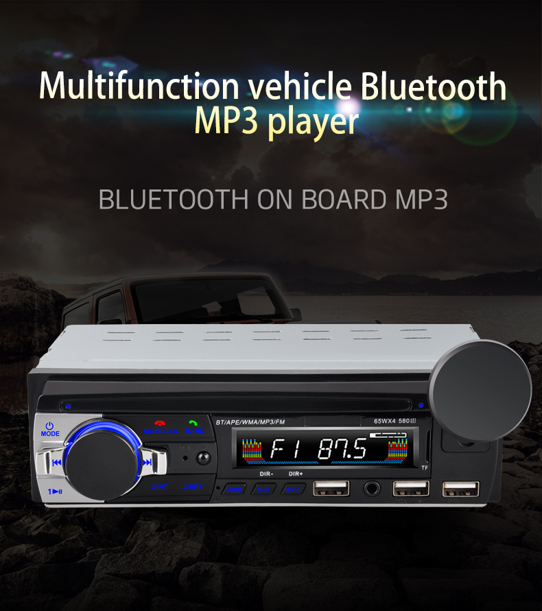 1 din car stereo cassette mp3 car radio with wireless BT car mp3 player