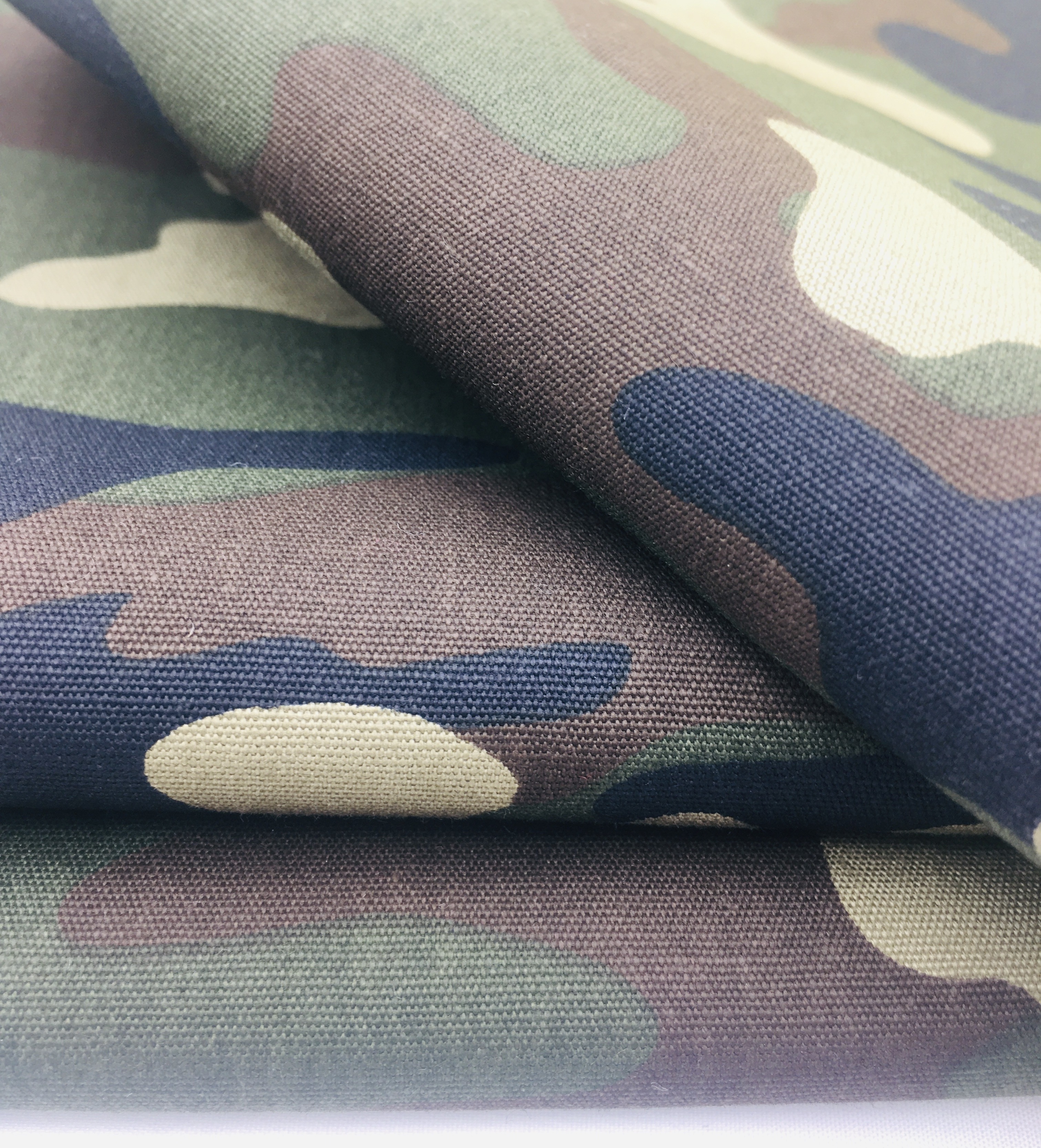 Custom Camouflage Printed Canvas Plain 100% Cotton Fabric