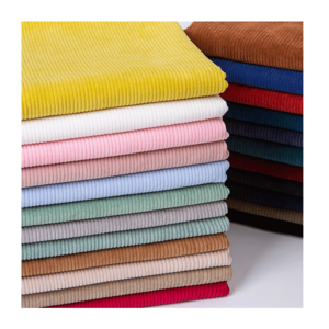 High Quality 100% pure cotton ready to ship stock  Ribbed  8W corduroy fabric for Dress Pants