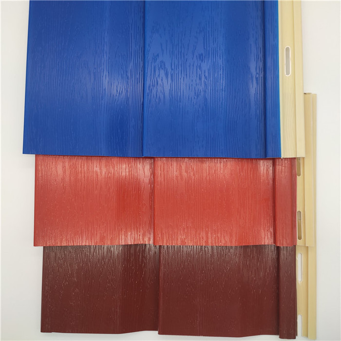 Professional Non Flammable Pvc Film Coated Panel Vinyl Stone Siding