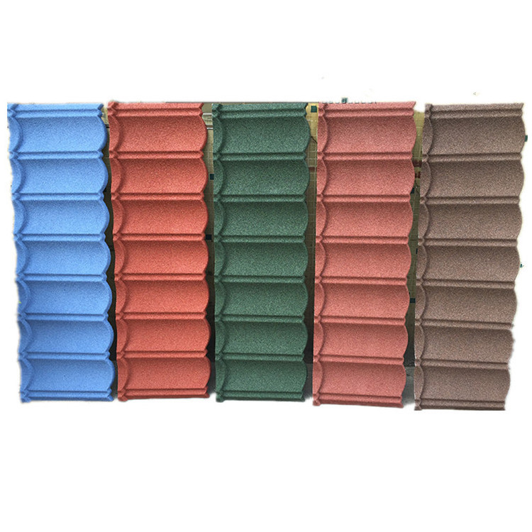 Heat Resistant stone coated Metal roof tile Building Materials For Construction Aluminium Zinc Roof Color Bond Roofing Tile