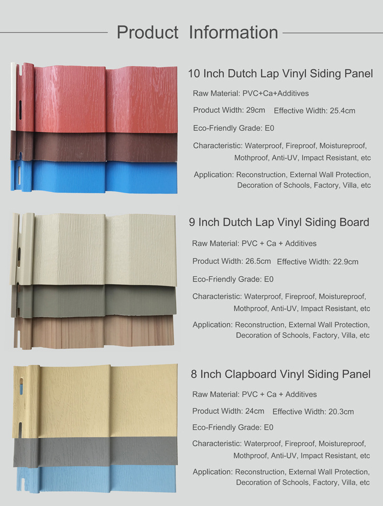 double 4 inch vinyl siding building materials exterior wall supplies manufacturer plastic pvc size plate