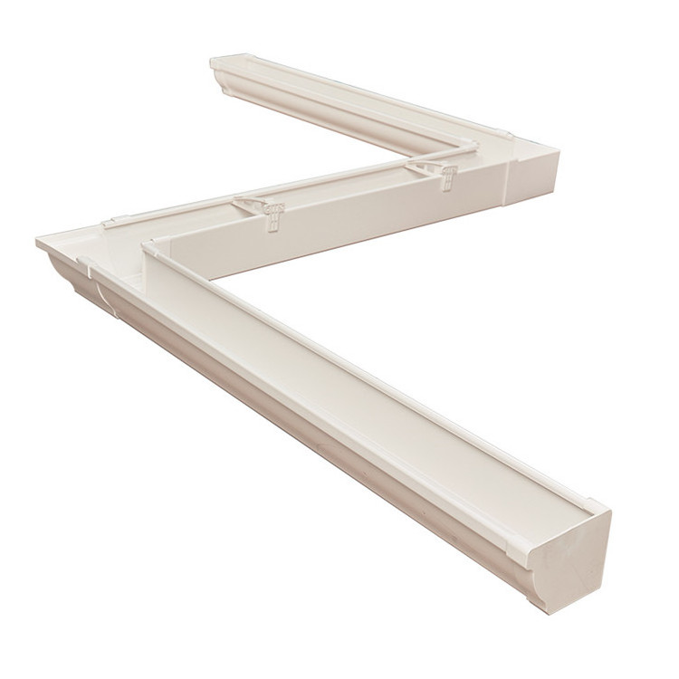 China Supplier Guttering Price Per Meter PVC Gutter Price, Roofing Draining Half Round PVC Roof Gutter