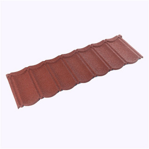 China Roof Tile Roofing Sheet Galvalume Stone Color Coated Metal Roof Tiles