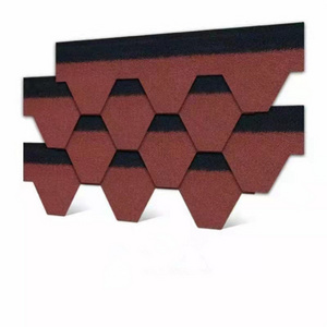 Roof Building Hexagonal Fiber Asphalt Shingle Price