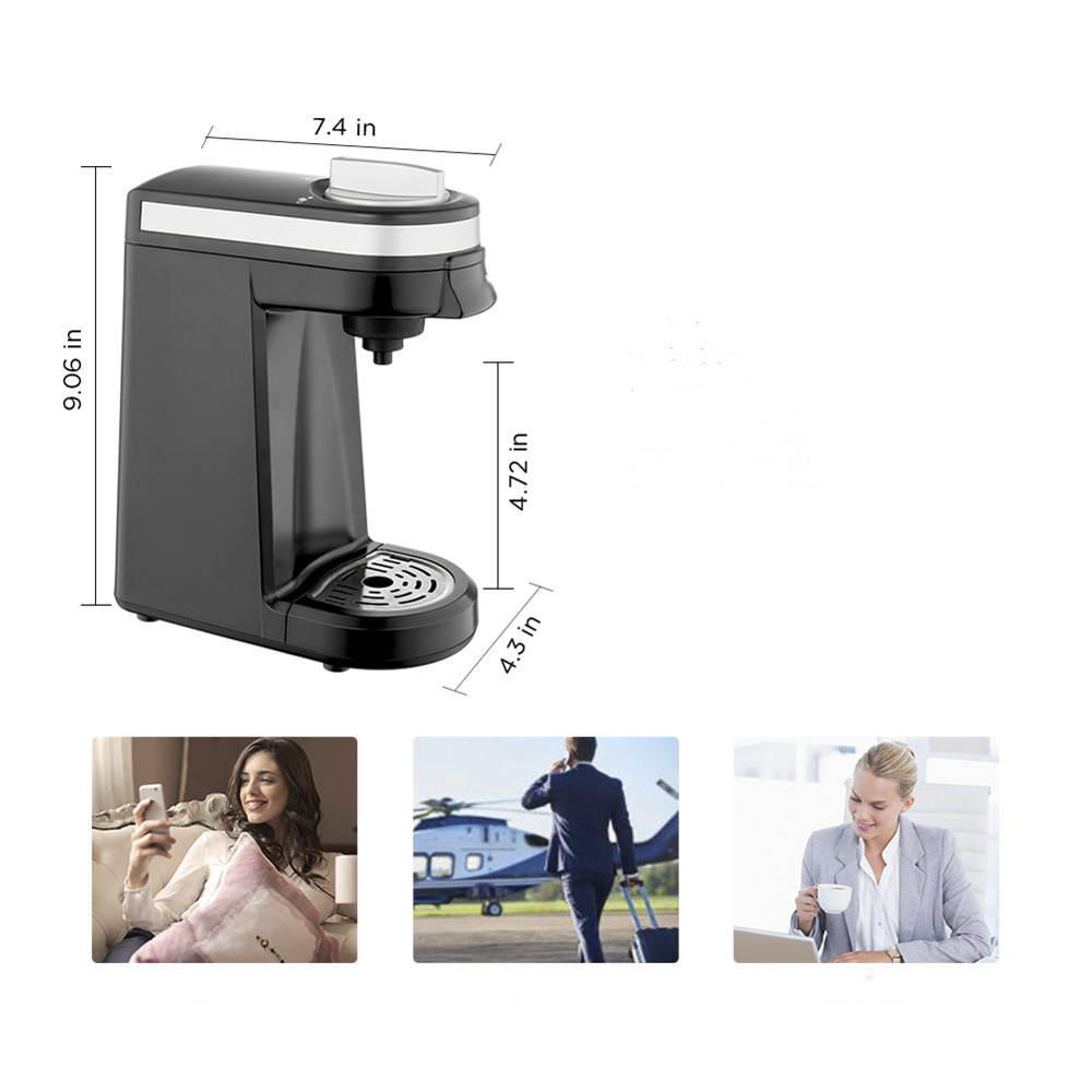 Portable Mini Household Outdoor Automatic Brewer Capsule 2 In 1 Single Serve K Cup Coffee Maker Machine