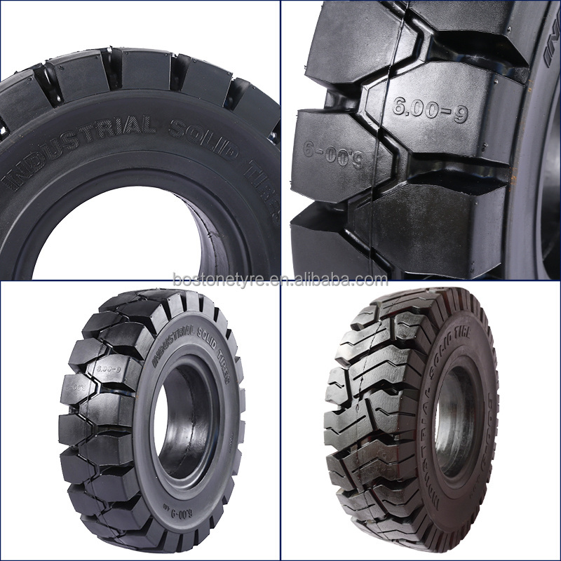 Stress Wheel Doosan D40s-5 Spare Parts solid forklift tire 6.00x9  7.00x12 for sale