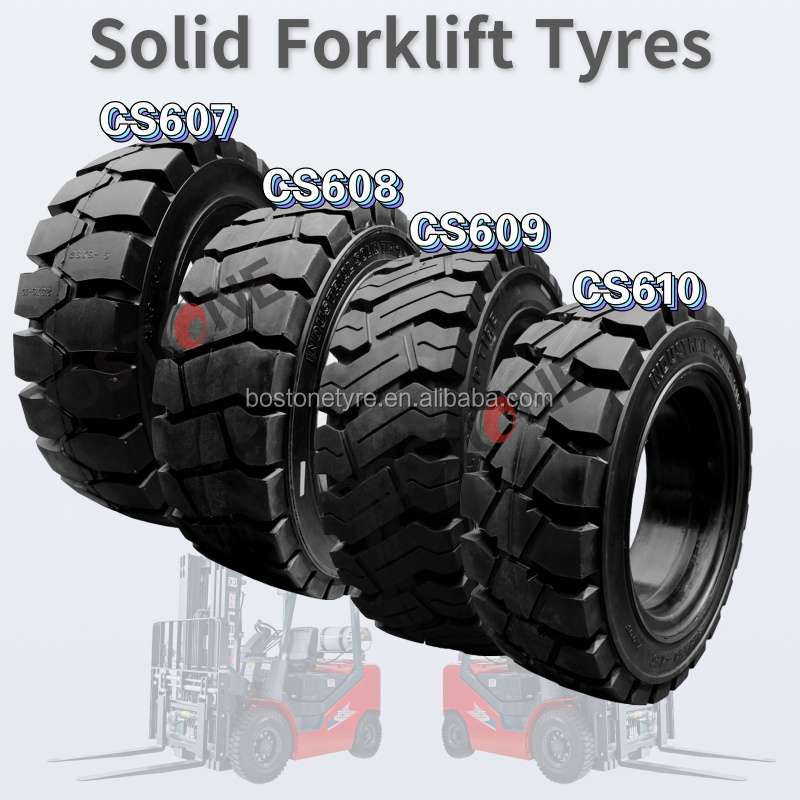 7.00-12 8.25-20 9.00-20 10.00-20 11.00-20 12.00-20 12 20 Inch Rubber Solid Tire For Forklift Heavy Trucks Trailers