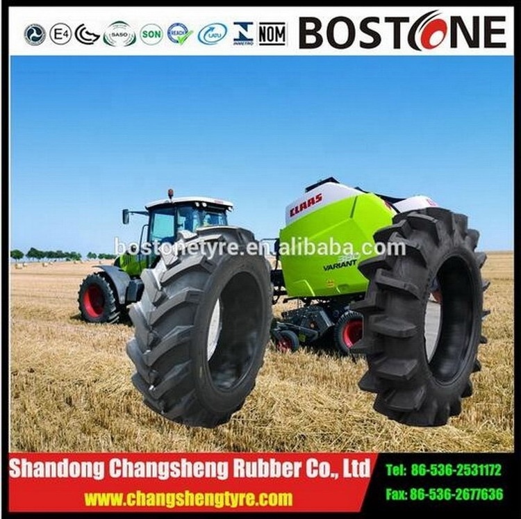 High Quality 16.9-30 Agricultural Tyre R2 Chinese Supplier Rice Cane Tractor Tires Inner Tube Quality Rubber Paddy Rice Tire