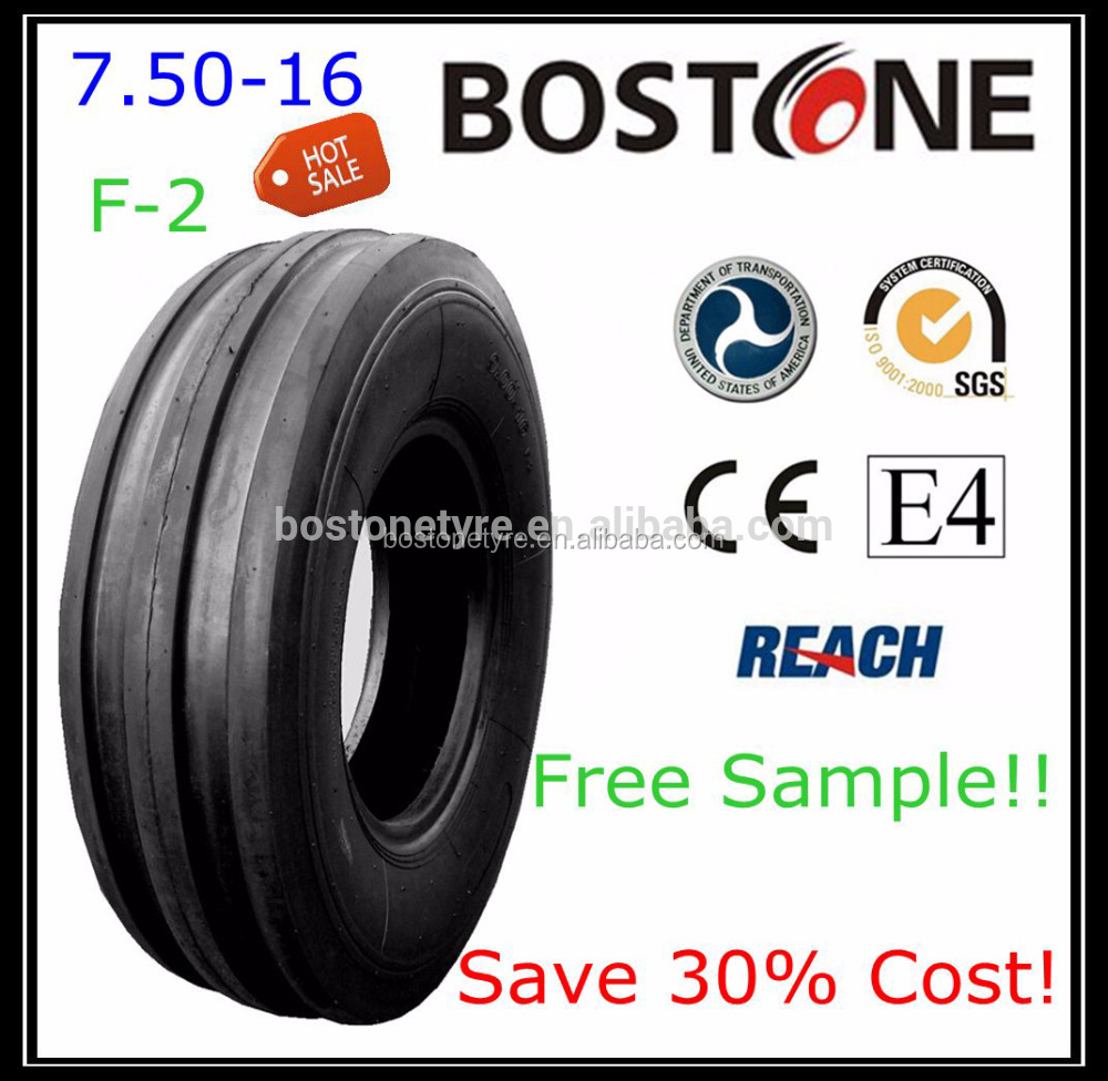 China factory BOSTONE high quality tractor tires 7-16 8-16 with R1 pattern