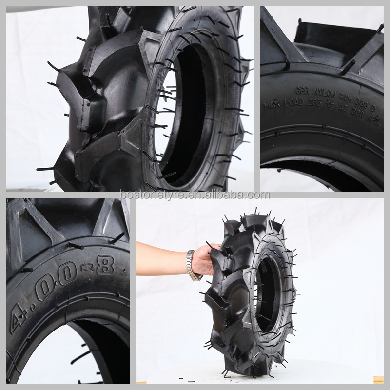 Hot selling with low price agricultural mini tractor tires 4.00-8 farm tyres for vehicles