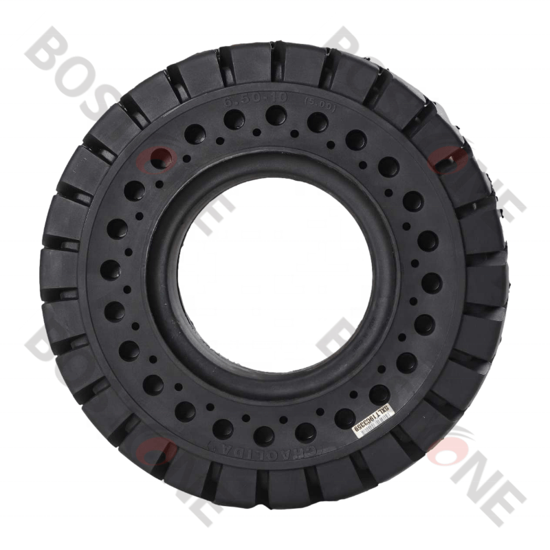 Bostone Solid Tire For Forklift 5.00-8 Natural Tire High Specification Bearing Strength Using For Toyota Heli Clark Forklift