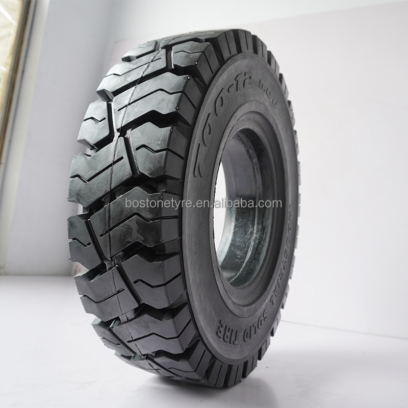 solid tubeless 16 inch forklift tire 7.00x12 27x10 12 tyres