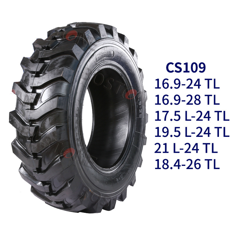 China tires manufacture 16.9-24 R-4 Industrial vehicles tyres