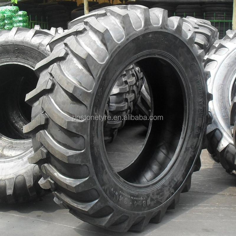 High Quality China 18.4-34 Size Farm Tractor Tire 13.6-26 16.9-24 Rubber Material with Inner Tube Cheap Option