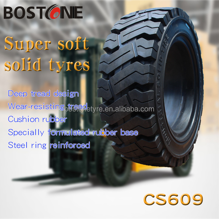 BOSTONE heavy Duty Forklift Tyre Size 6.50-10 6.00-9 5.00-8 7.00-12 Solid Forklift Tyre For Sales