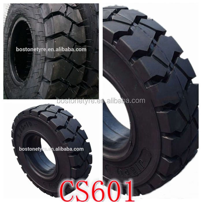 Bostone Solid Tire For Forklift 5.00-8 Natural Tire High Specification Bearing Strength Using For Toyota Heli Clark Forklift