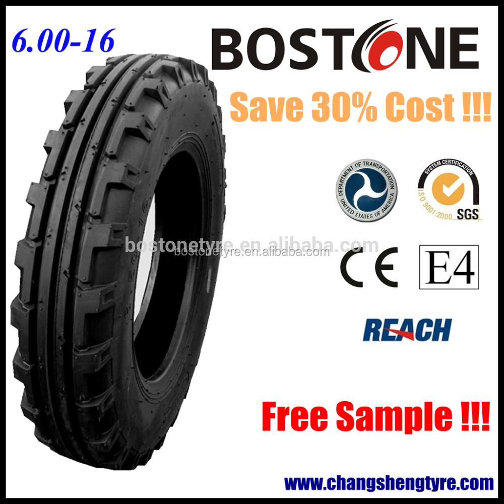 China factory BOSTONE high quality tractor tires 7-16 8-16 with R1 pattern