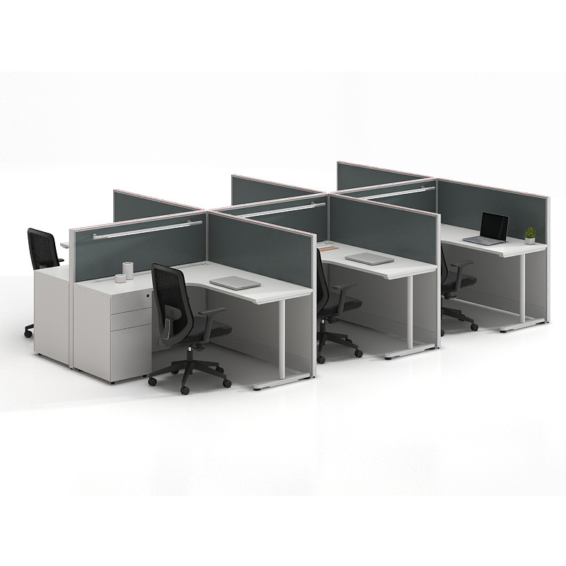 Workstation Desk Modern Office Commercial Furniture Screen Desk Office Partition Workstation Compartment 4 People Office Desk