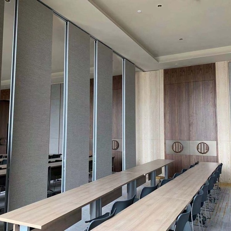 Soundproof Office Movable Retractable Folding Screen Sliding Door Partition Wall