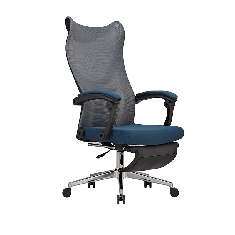 High Back Office Chair hydraulic Functional with footrest revolving guest manager Luxury Office Chair