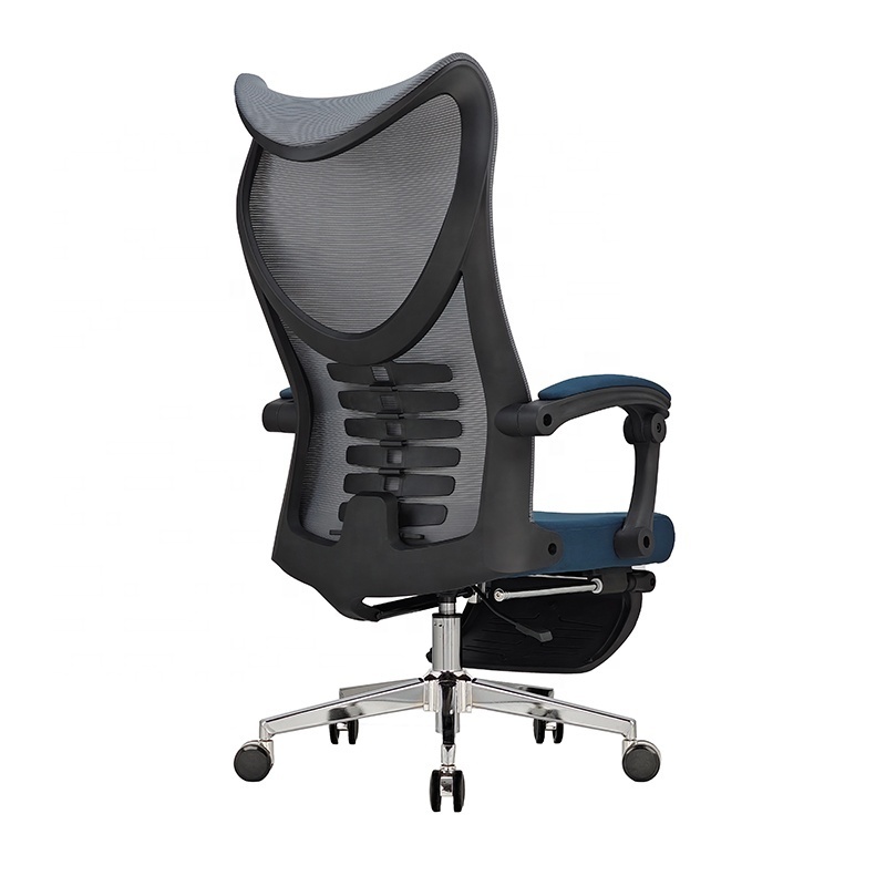 High Back Office Chair hydraulic Functional with footrest revolving guest manager Luxury Office Chair