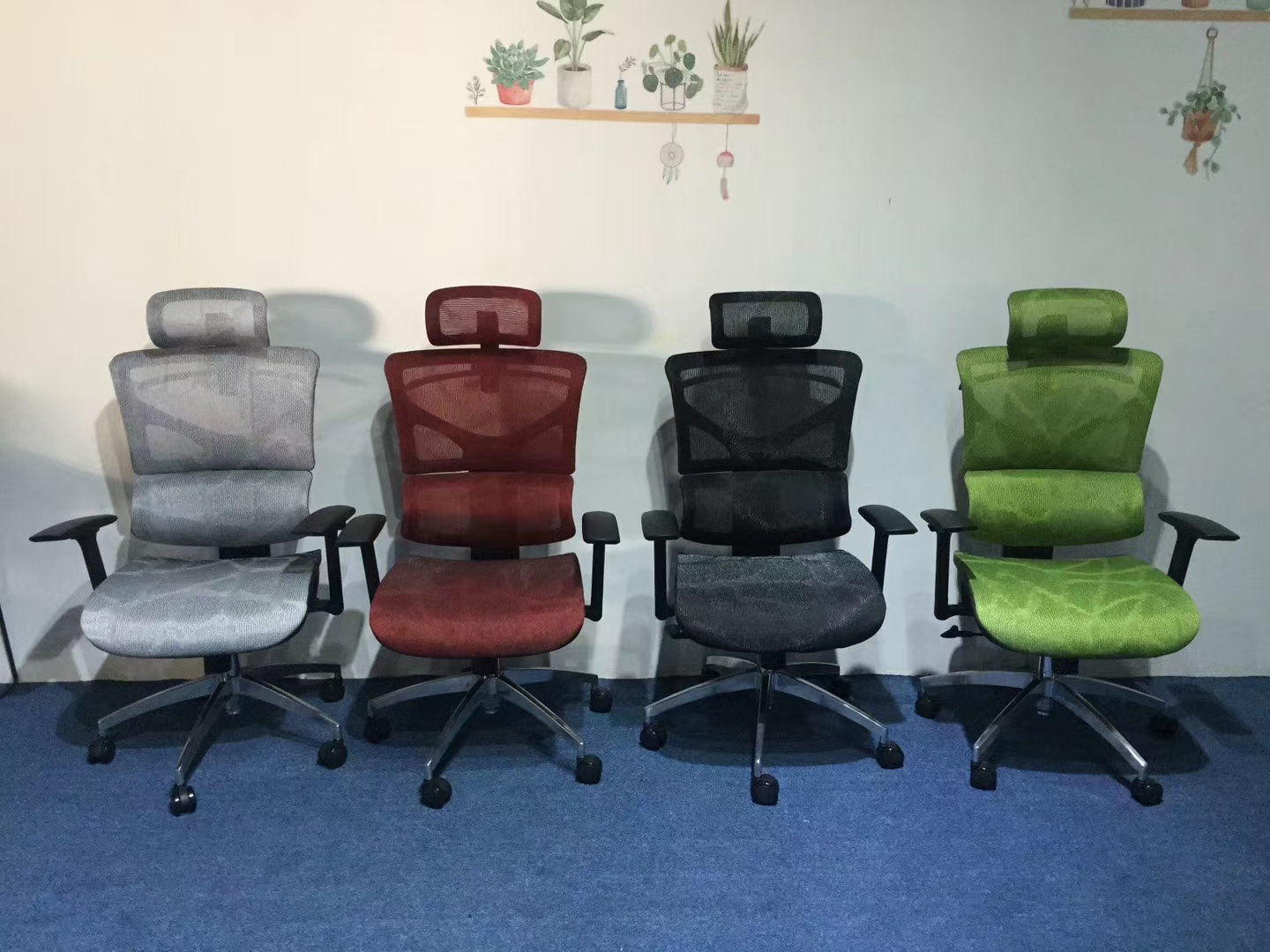 Multifunctional revolving guest manage back lumbar support ergonomic swivel office chairs