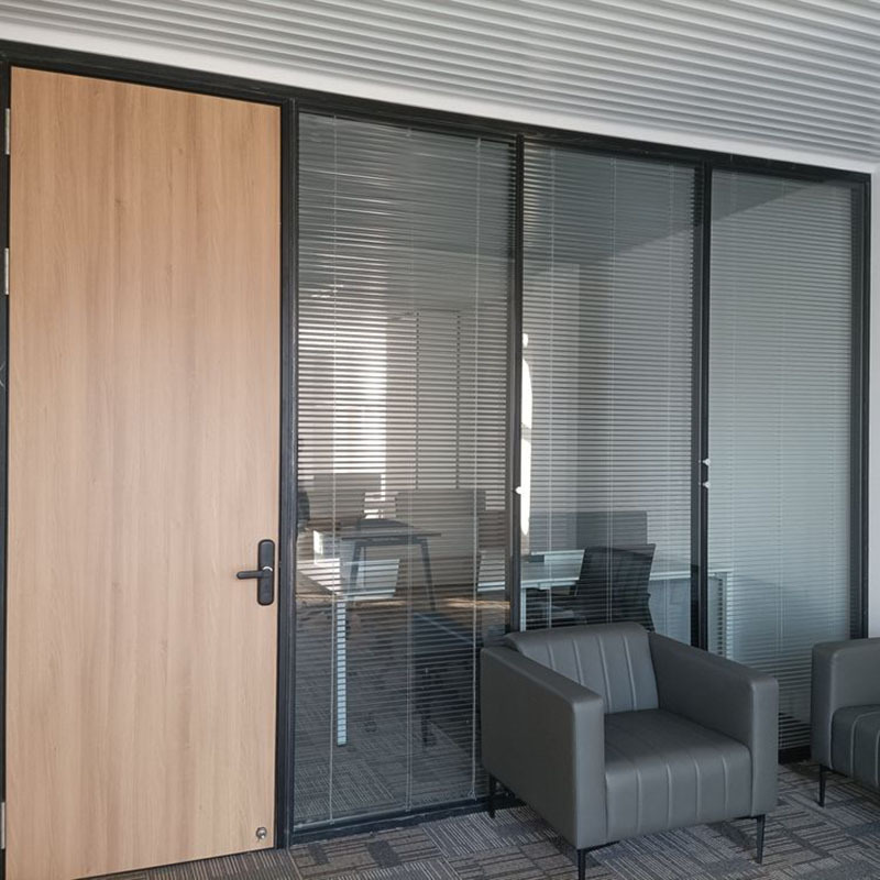 Modern most popular decoration partition wall aluminium frame Clear glass office partition glass wall