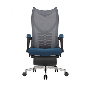 High Back Office Chair hydraulic Functional with footrest revolving guest manager Luxury Office Chair