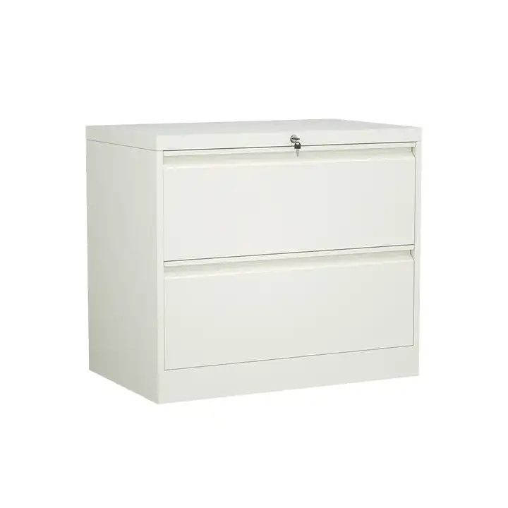 2-4 Drawer Cabinet Office Lockable Lateral Vertical Filing Drawers Storage With Safety Bar Lock Stainless Steel file cabinet