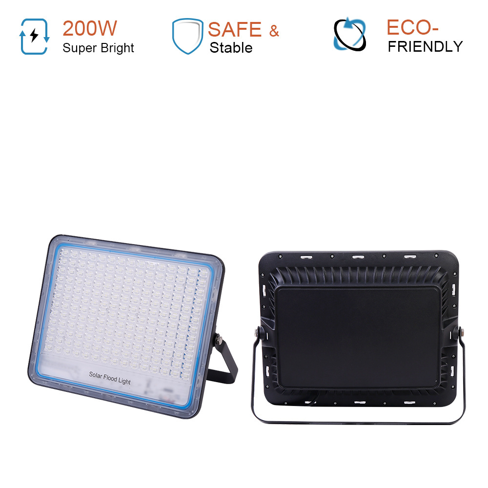 BOSUN High brightness IP65 dimmable smd 40 60 100 200 300 watt led solar floodlight