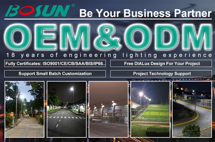 Road Projects Solar Street Lamp Outdoor Waterproof 30w 60w 100w All In One Solar Street Lights