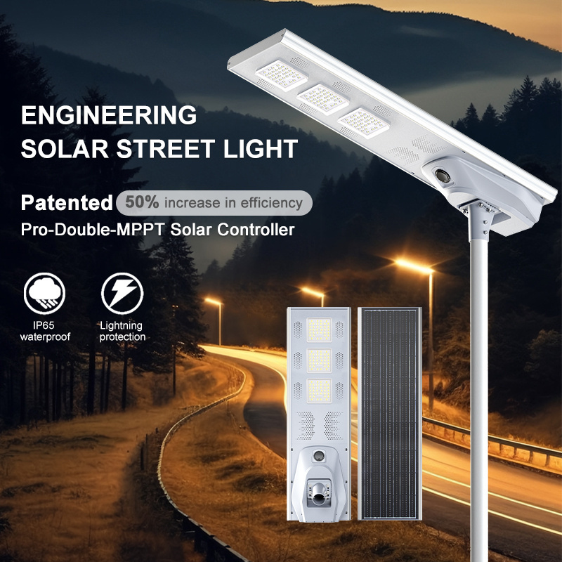 Gebosun Outdoor Waterproof Integrated Solar Lamp So Easy to  Replace the Defective Battery Solar Led Street Light Outdoor