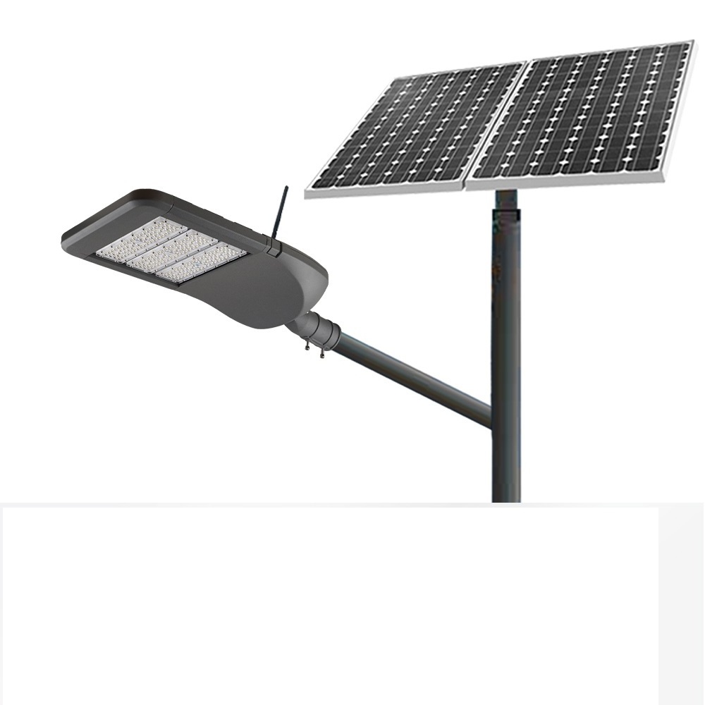 Gebosun Outdoor Smart Light 60W All In One Solar Led Street Light Smart Pole