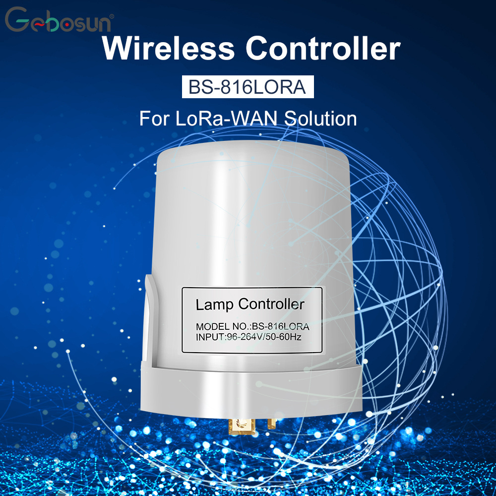 Gebosun Smart Pole Smart Solar Light Wireless Controller For LoRa-WAN Solution