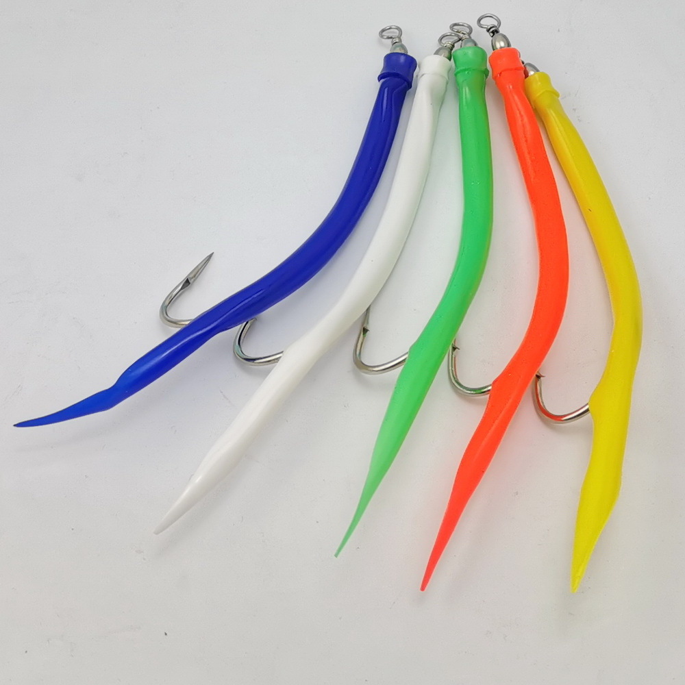 12/0 Gummimakk rubber eel hook Gummi Makk Mak Norwegen Gummimak Pilker