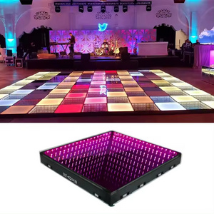 Botai Event Wireless Portable Disc DJ Party RGB Light Dance Floor 3D Infinity Mirror Led Dance Floor Light