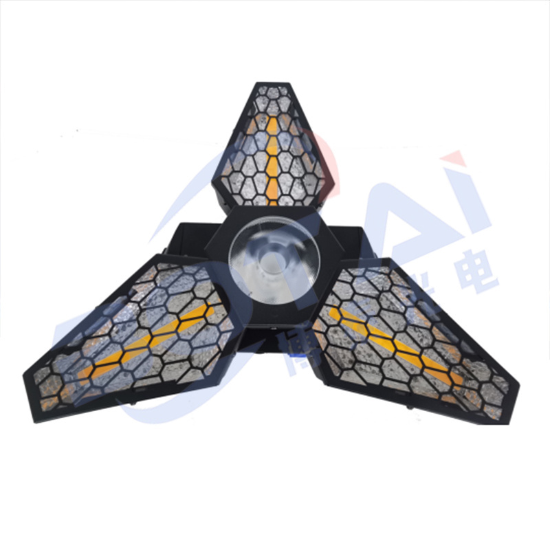 Botai 3x60W strobe triangle Infinitely Rotating RGBW  led triangle retro light lighting stage