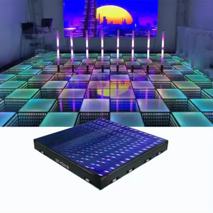 Botai Customized Neon portable Checkered Screen led infinity mirror panel 3d led dance floor for sale