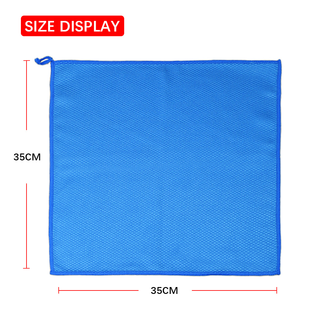 China Supplier accept custom best lens cloth fish scale microfiber cloth rag fishscale microfibre cleaning cloth