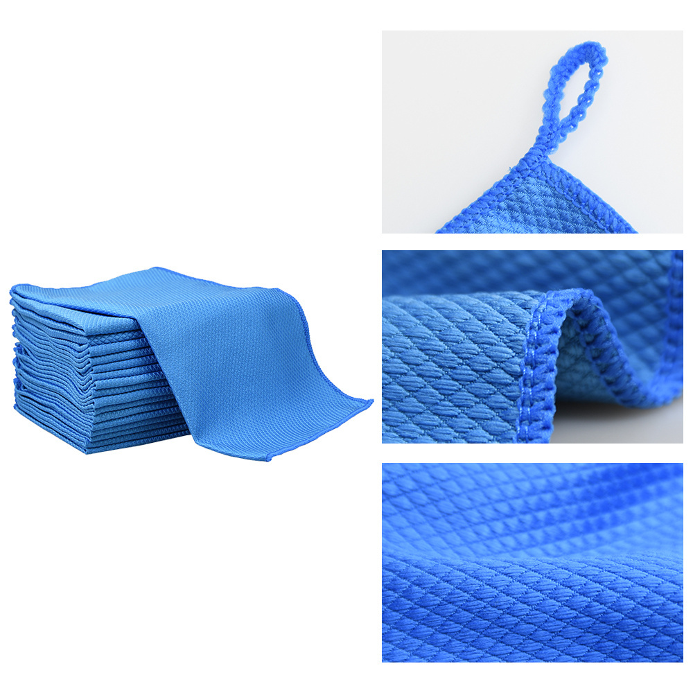 China Supplier accept custom best lens cloth fish scale microfiber cloth rag fishscale microfibre cleaning cloth