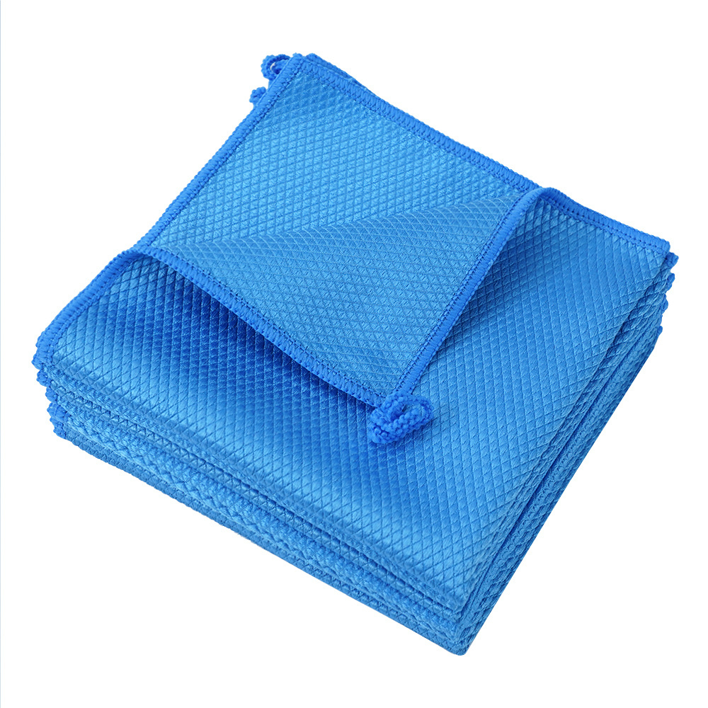 China Supplier accept custom best lens cloth fish scale microfiber cloth rag fishscale microfibre cleaning cloth