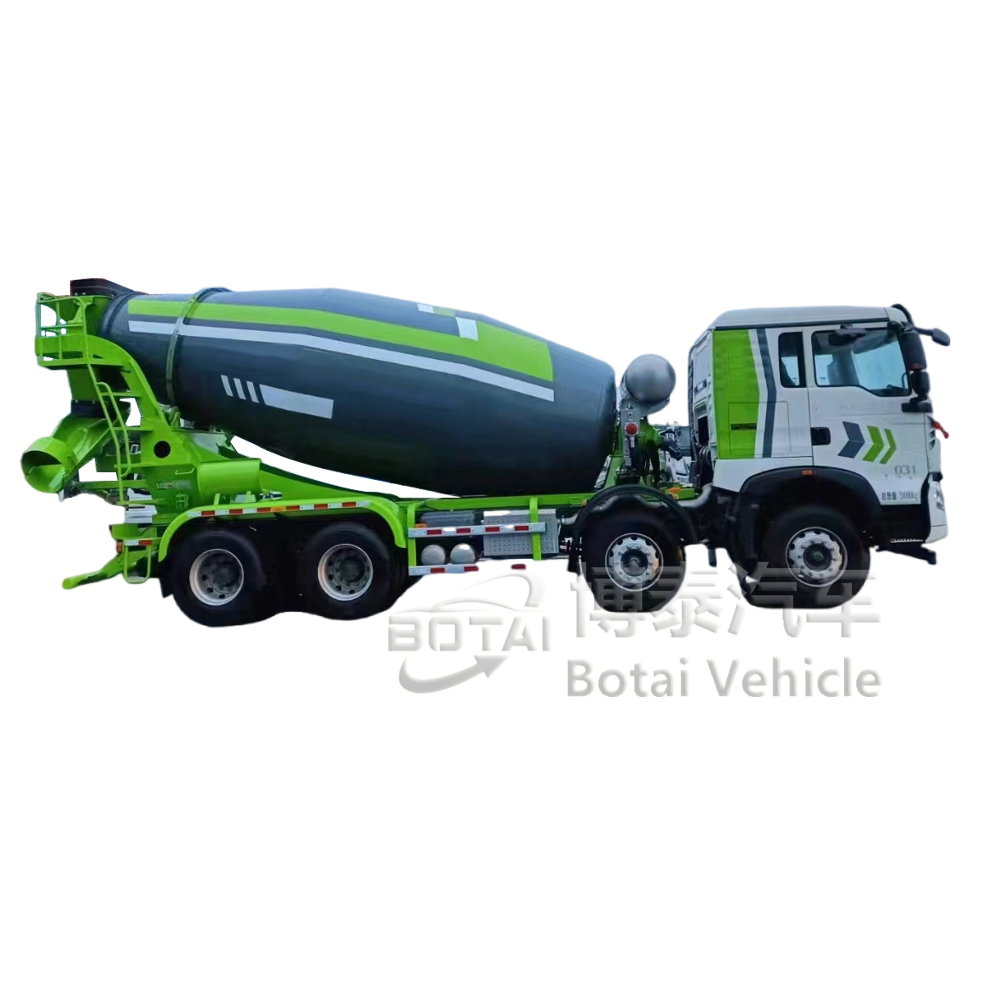 Bulk Cement Concrete Mixer Truck 371hp Ready Cement Mixer Truck 12 Cubic Yards Concrete Transit Mixers Movable